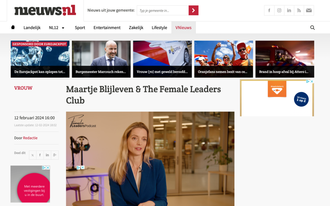Nieuws.nl – Maartje Blijleven en de Female Leaders Club